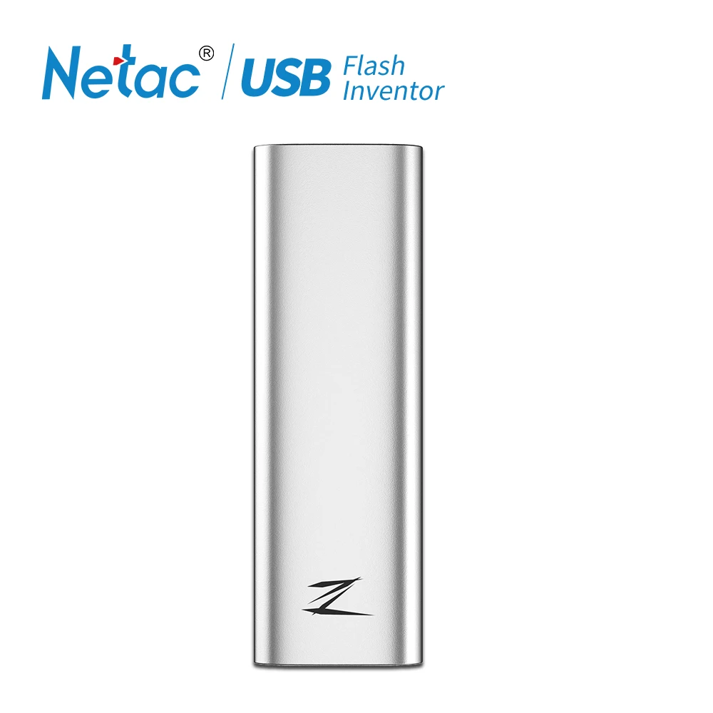 

Netac 128GB Type-c USB 3.1 Mobile Solid State Disk Z Slim Portable SSD 30g Aluminium Alloy Shockproof Disk Gen1 High Speed