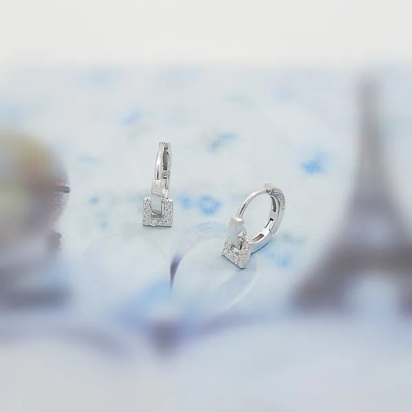 

The new earrings quintana 925 sterling silver exquisite set of female ear buckle fashion simple inner diameter of 7mm