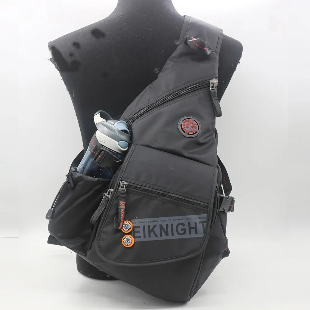 Мужской нейлоновый одиночный рюкзак через плечо, сумки для воды, Большой Вместительный рюкзак, повседневный нагрудный рюкзак на одно плечо, сумка высокого качества