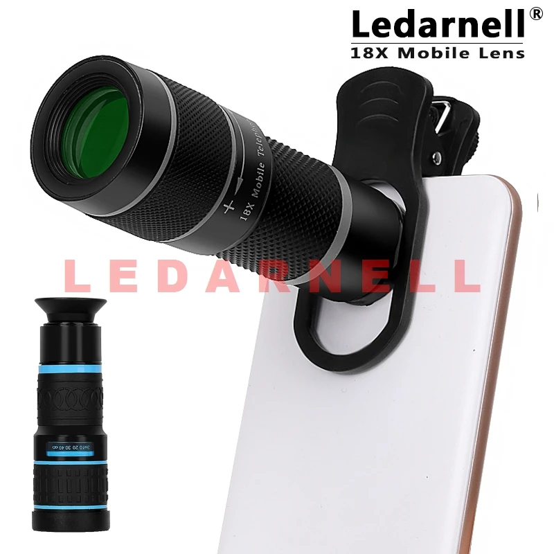 Оптический зум 18x с креплением фотообъектив для телескопа HD универсального