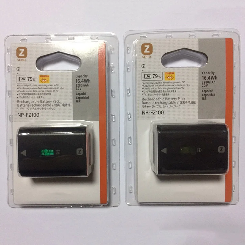 10 шт./лот 22800 мАч NP-FZ100 NP FZ100 NPFZ100 батарея для камеры SONY ILCE-7RM3 7RM3 a7RM3 A7R III a9 ILCE-9 BC-QZ1 |