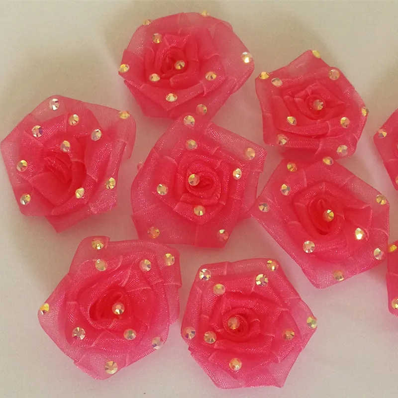 

Fabric stereo flowers Patches Handmade DIY bridal accessories Wedding dress decoration Shoes, hats, bags, accessories