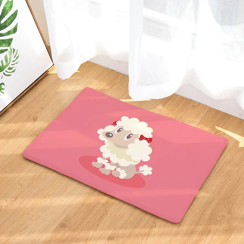 Мультяшная собака кошка Примечание ковер Memory Foam Rugs фланелевый ковер коврик для ванной комнаты Чистящая салфетка коврики для украшения дома - Цвет: No-4