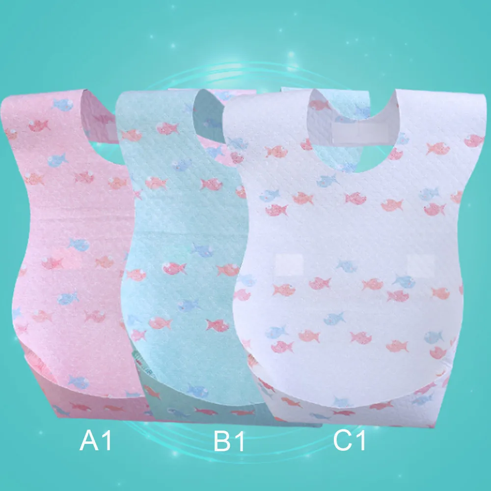 25PCS Baby Disposable Saliva Towel One Time Waterproof Infant Newborn Bib Adjustable Cloth Smart Baby Stuff for Outdoor
