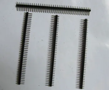 

100 pcs Connector 40 Pin 2.54mm Pitch Straight Single Row Strip Male Pin Header needles (needle length 11.3MM) for PBC Ardunio