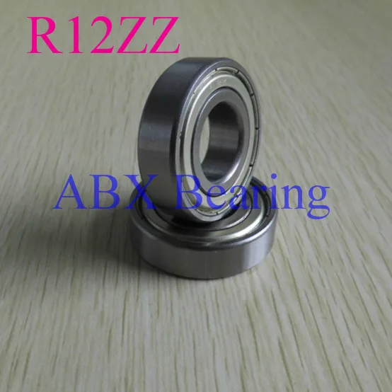 

Free shipping 10pcs R12ZZ R12 deep groove ball bearing 19.05x41.275x11.112mm inch miniature bearing 3/4"x 1-5/8"x 7/16" ABEC3
