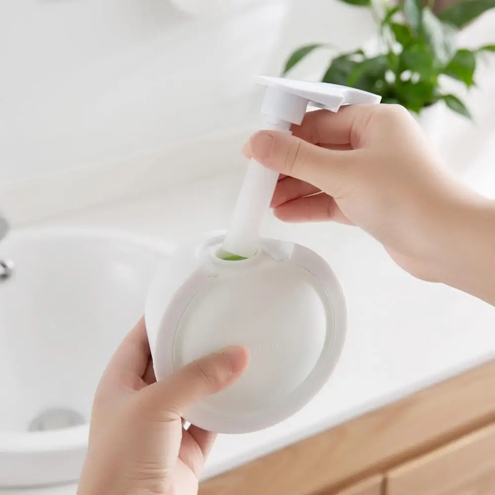 Creative Punch-free Plastic Soap Dispenser Wall Mounted Plastic Manual Soap Dispenser For Hotel Bathroom