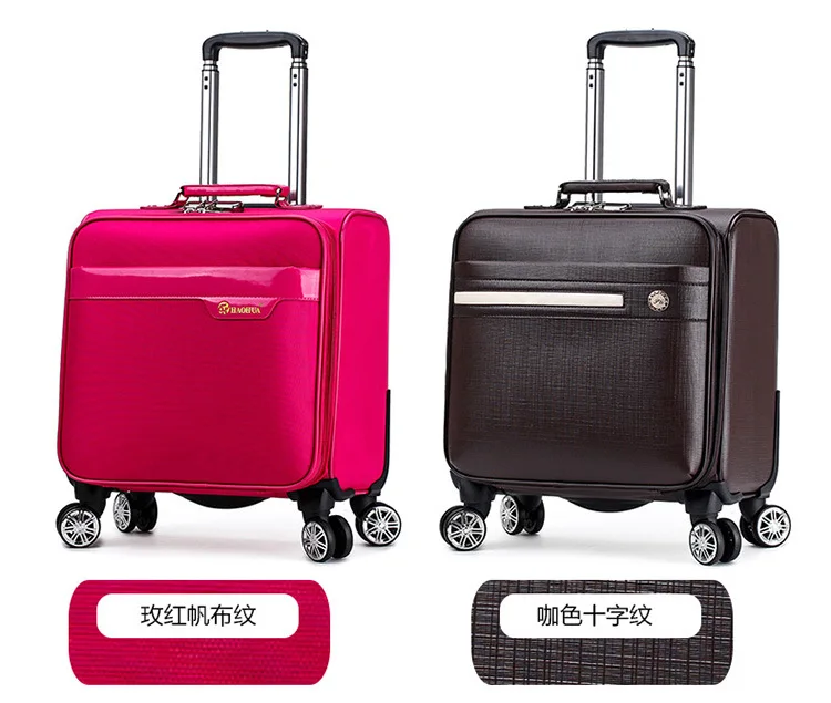 Unisex Business Travel Rolling Luggage Spinner Wheels 18 inch Suitcase Airplane Clothing Carry On Trolley Luggage (16)