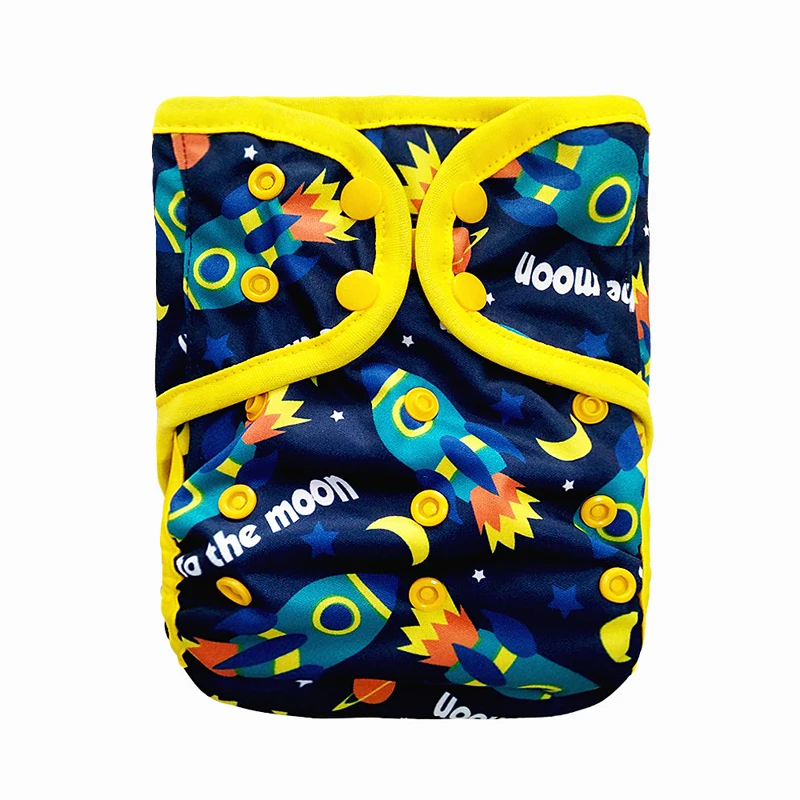 4 шт. Детские водонепроницаемые подгузники с вставками|washable nappies|baby nappiescover happy flute |