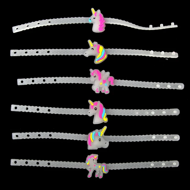 New Design Glow In Dark Cartoon Unicorn Bracelet For Woman Girls Luminous Adjust New Design Glow In Dark Cartoon Unicorn Bracelet For Woman Girls Luminous Adjust