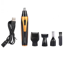 Спортман 4в1 USB Перезаряжаемый водонепроницаемый нос боковины бровей бороды уха Триммер для волос