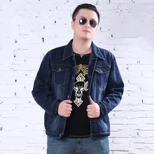 Осенняя мужская джинсовая верхняя одежда мужская зимняя куртка толстые джинсовые куртки топы Модные Повседневные однотонные мужские пальто одежда