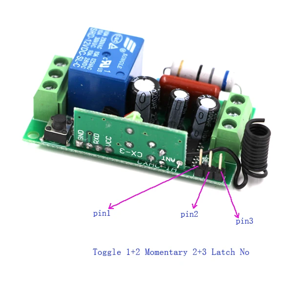 New 1CH RF Wireless Remote Control Switch System 4 Transmitter &1 Receiver Relay Receiver Smart Home Switch 315/433MHZ SKU:6230