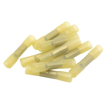 

100PCS BHT5 Heat Shrinkable Butt Waterproof Connector Splice Butt Heat Shrink Tube Joint and Connectors,12-10AWG 4-6mm