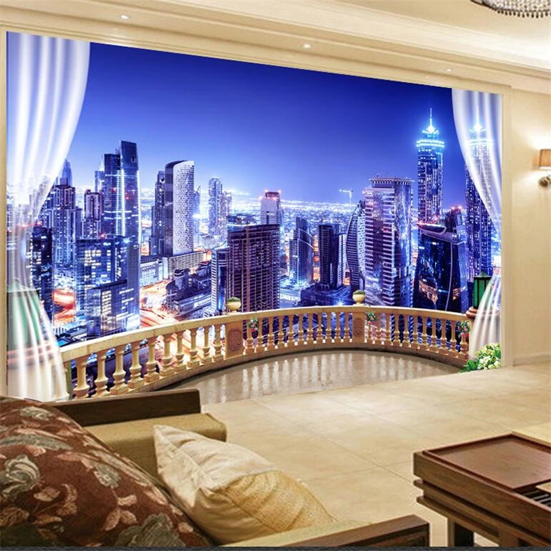 Beibehang Custom Wallpaper 3d Photo Mural Papel De Parede Hd City