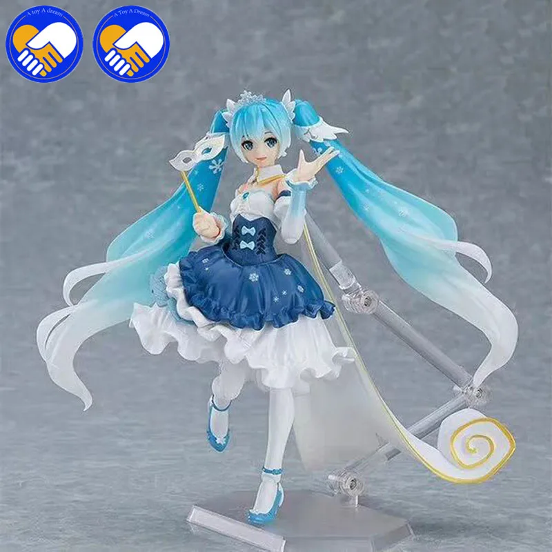 Najtaniej Nowy Vocaloid hatsune Miku Figma EX 054 śnieg Miku śnieżna księżniczka anime z pvc Action Figures anime zabawki dla dzieci dzieci prezent