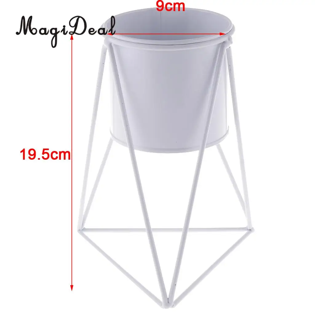 Nordic Iron Art Flower Vases Minimalism Design Flowerpot Tabletop Flower Pot Home Vases Home Office Decor