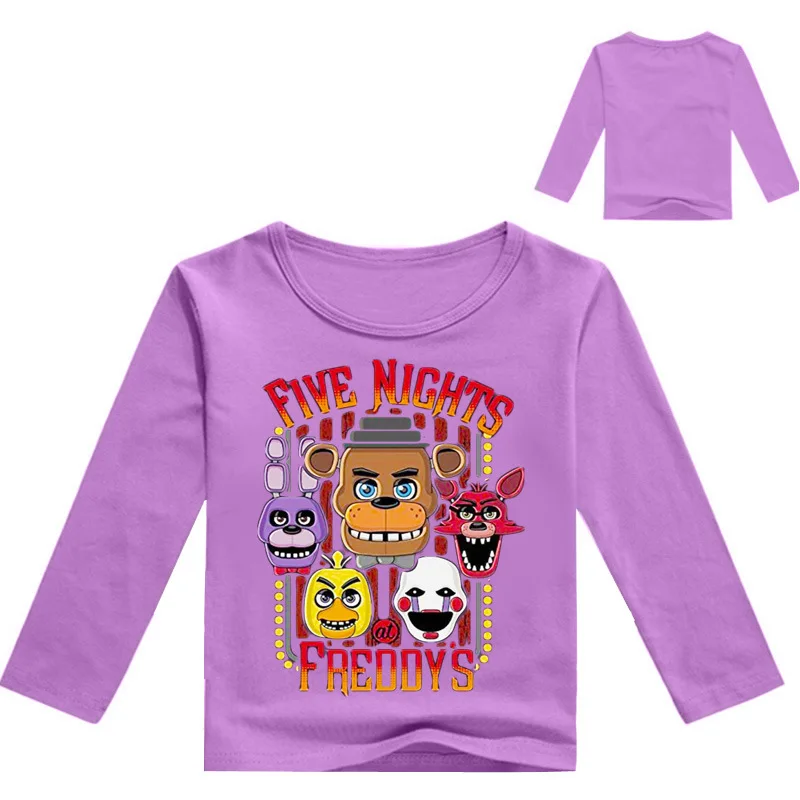 Футболка «пять ночей с Фредди» FNAF/Детские футболки для мальчиков и девочек, топы с рисунками из мультфильмов, футболка «пять ночей с Фредди» - Цвет: Model 15