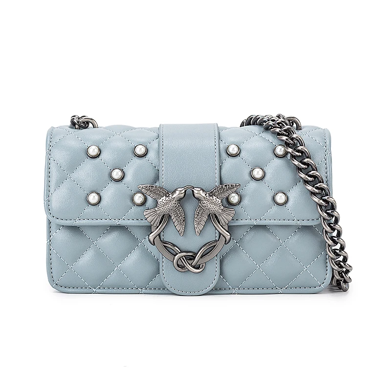 

New Luxury Handbags Women Bags Designer 2019 High Quality Leather Shoulder Bag Premium Famous Brand Female Swallows Chain Bags