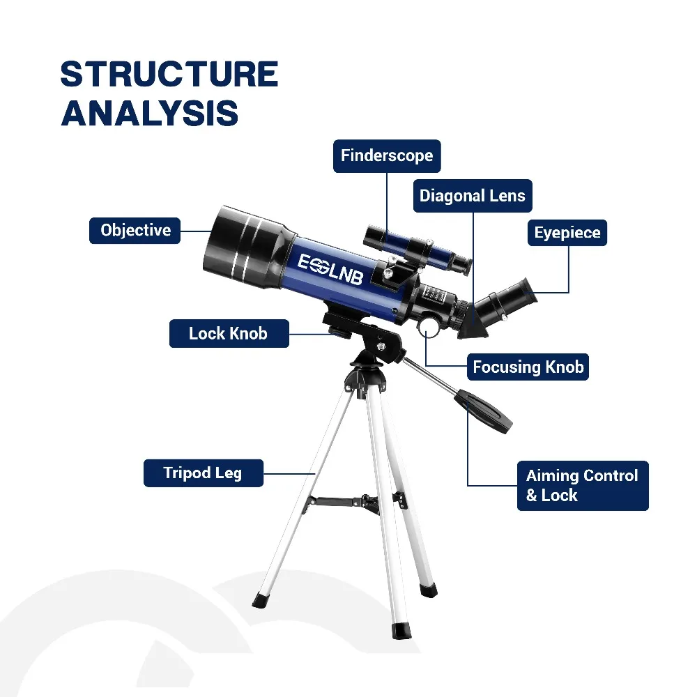 F36070 астрономический телескоп со штативом Finderscope для начинающих Исследуйте космическую Луну монокулярный прибор наблюдения телескоп подарок для детей