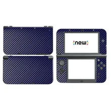 Синяя виниловая наклейка из углеродного волокна для nintendo New 3DS XL LL skins sticker s