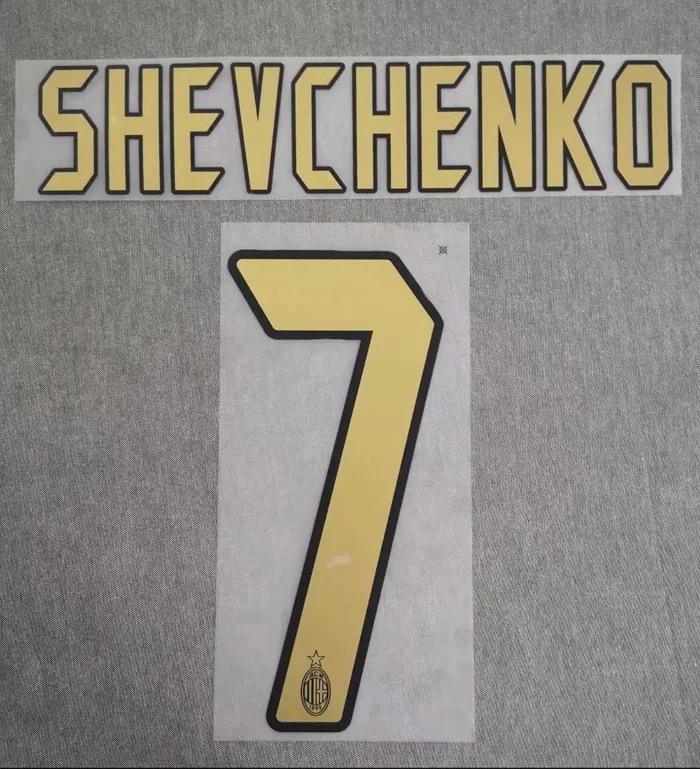 2006 2007 KAKA Nameset Ретро Ronaldinho Пирло Шевченко инзаги малдини Неста Nameset футбольный патч с принтом