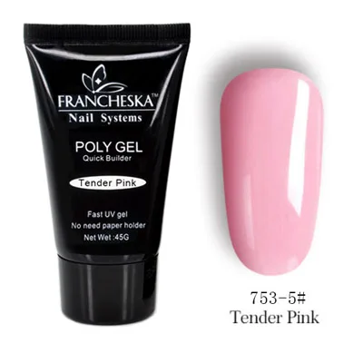 poly gel 753 Полигель поли гель для наращивания ногтей гель камуфляж для ногтей Коди каучуковая база набор гель лаков для наращивания ногтей формы для наращивания гель лак kodi - Цвет: poly gel 753