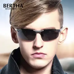 BERTHA модные фотохромные солнцезащитные очки для мужчин без оправы винтажные Поляризованные UV400 очки для вождения солнцезащитные очки
