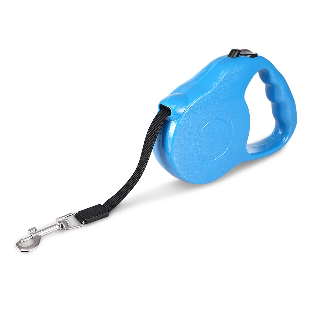 Portable Automatic Retractable Pet Leashes Dog Extending Puppy Walking Leads One handed Lock