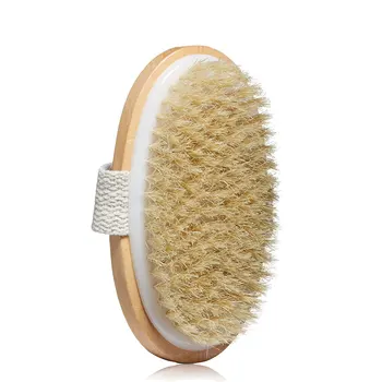 

Premium Natural Wooden Bath Shower Body Back Brush Spa Scrubber Gift Ribbon