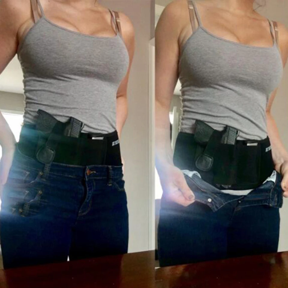 Вправо/влево рука Тактический Универсальный Пояс для живота кобура для Glock 17 19 22 серии и самый пистолет оружие 2 в 1 Combo