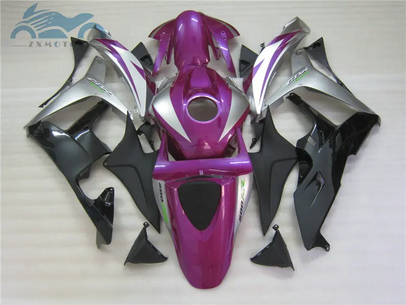 Фиолетовые Серебряные комплекты обтекателей для F5 CBR600 RR 2007 2008 комплект под
