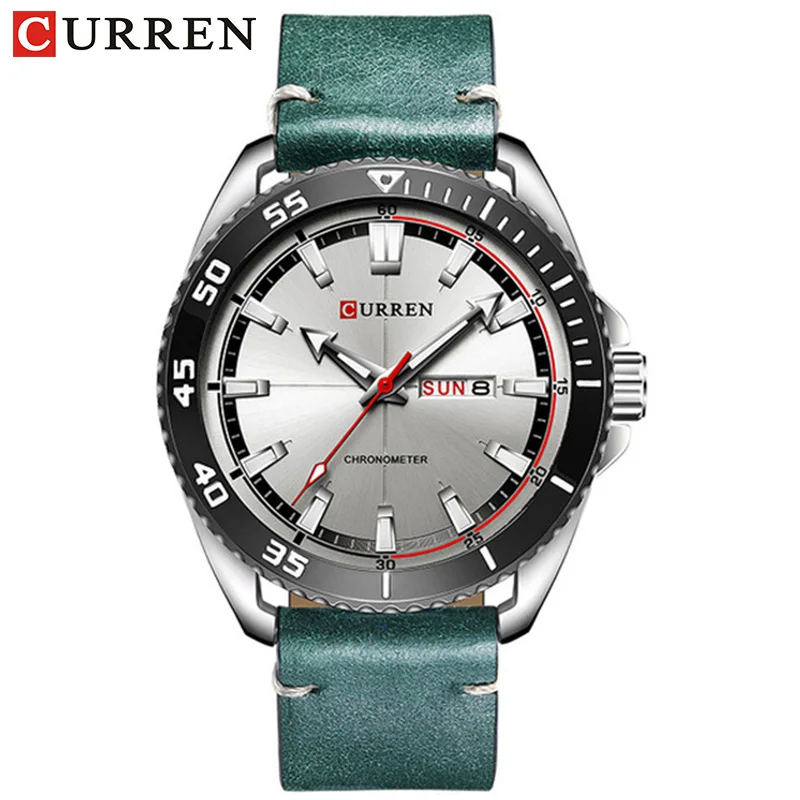 

CURREN 8272 Relogio Masculino Mens Watches Top Brand Luxury Leather Casual Sport Clock Quartz Watch Military Men Wristwatches