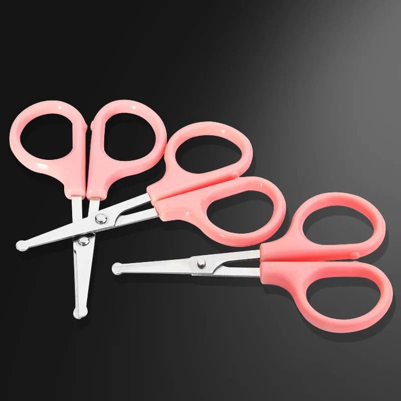 Stainless Steel Curved blade Eyebrow Nose Hair Repair Scissors for