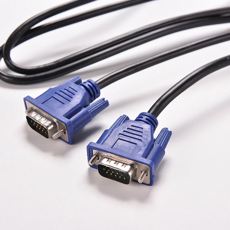 Синий 1 шт. 5 м футов 15 PIN VGA HDB15 SUPER SVGA M/M разъем Папа папа Удлинительный кабель