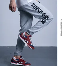 Осень Зима брюки Бодибилдинг мужские брюки хлопок модные тренировочные брюки свободная печать брендовая одежда мужские повседневные брюки