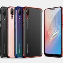 1 шт. чехол для huawei Коврики 30 20 10 9 pro Lite P20 P10 P9 Honor V10 V9 чехол Роскошный прозрачный чехол из термополиуретана и силикона чехол с металлическим эффектом чехол