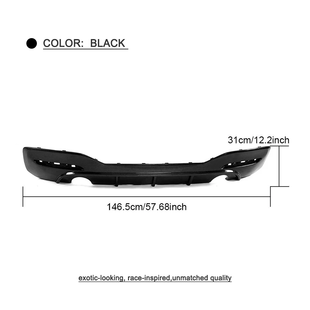 1 серия Автомобильный задний бампер диффузор спойлер для BMW F20 M Sport M135i M140i хэтчбек 2D 4D- диффузор из углеродного волокна