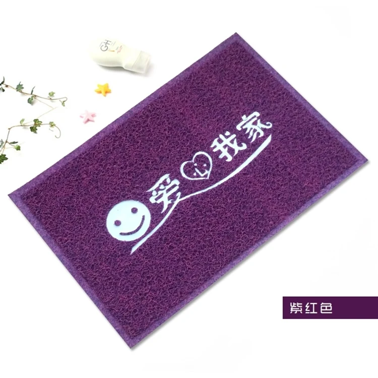 Thick door mats wire loop plastic rubber household foyer carpet floor