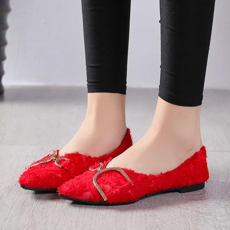 Shuangxi.jsd Cheap Woman Shoes Autumn Loafers Women Shoes Flat Shallow Mouth Soft Comfortable Women Shoe Chaussure femme