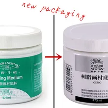 Виндзор Ньютон, 473 мл, полимерный материал для рисования, базовая картина маслом, акриловый материал для рассыпчатого дна, акриловые краски средней плотности