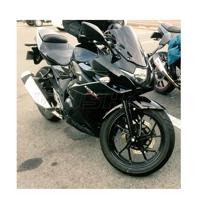 Мотоцикл двойной пузырь ветрового стекла экран для Suzuki GSX250R gsx-r GSX 250 R 250R дым черный Иридий