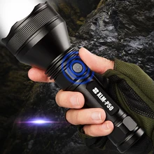 SHENYU Мощный тактический XHP50 светодиодный фонарик USB Перезаряжаемый водонепроницаемый фонарь супер яркий фонарь