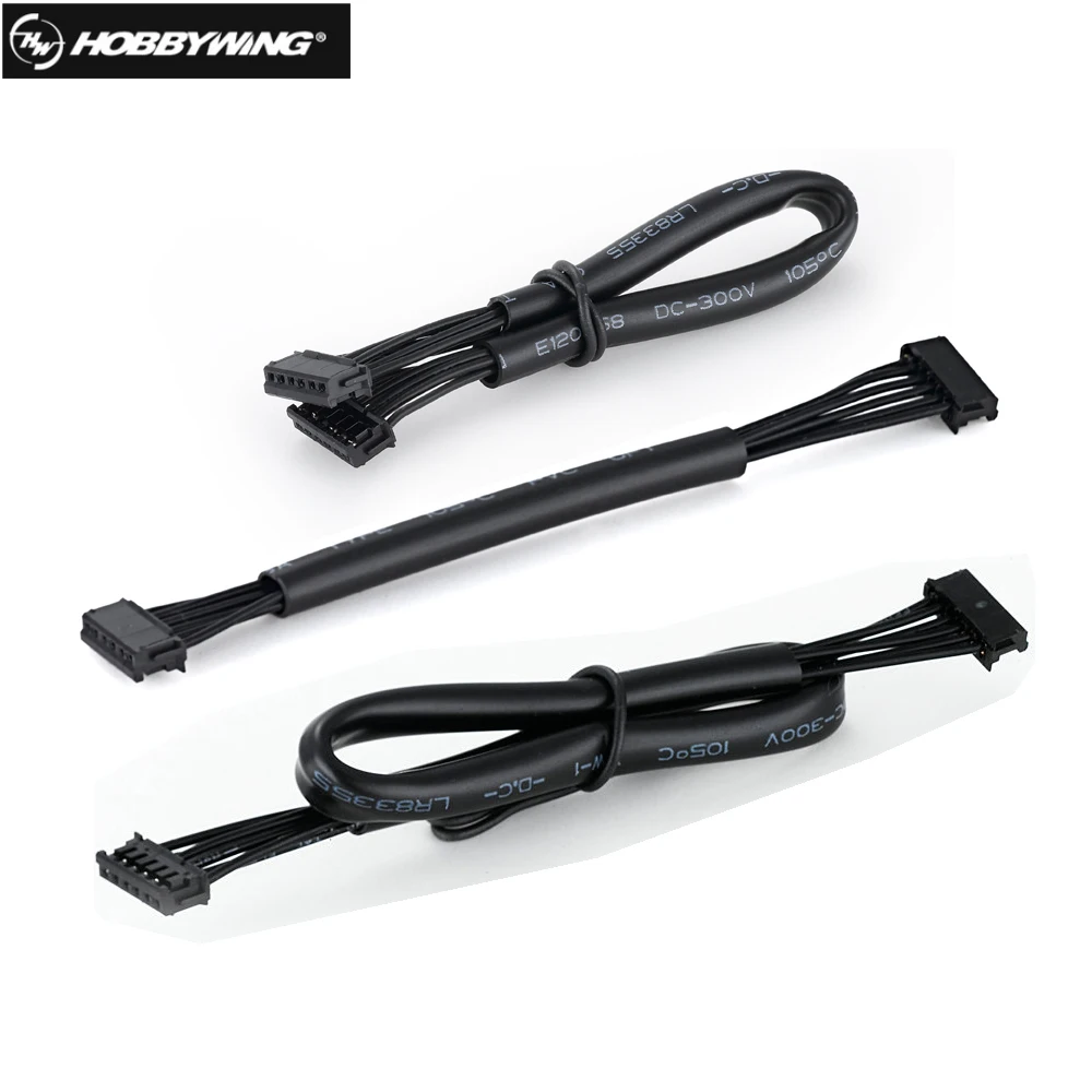 

1Pcs Hobbywing 80mm 120mm 200mm 300mm 400mm Sensor Harness Cable Hall Sensor Cable for Xerun Series Sensored BL Motor adapte