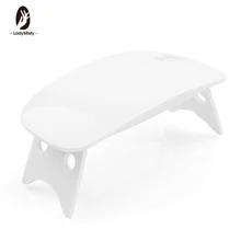 Ladymisty портативная мини 6 Вт Светодиодная лампа для сушки ногтей USB зарядка 45s 60s таймер светодиодный светильник быстросохнущие ногти гель-Маникюр для дизайна ногтей