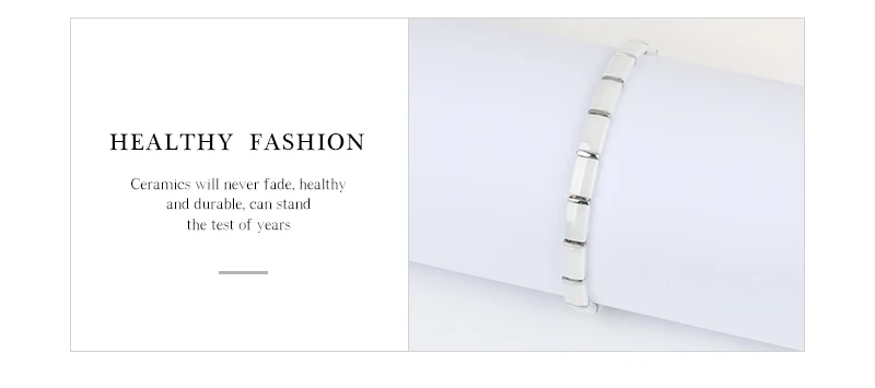 Элегантные женские браслеты, сделанные здоровым гладким керамическим классическим черным белым никогда не выцветает, подарки на годовщину, модные ювелирные браслеты