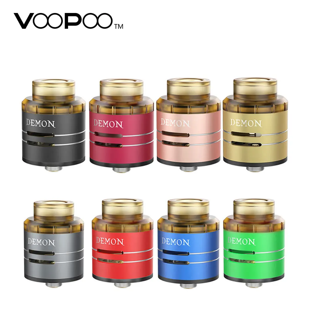 

Original VOOPOO DEMON RDA 24mm Diameter Tank with Multiple Airflow Control System & Top Bottom Filling Design E-cig Atomizer