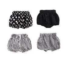 Модные штанишки для новорожденных, хлопковые трусики с оборками на подгузники для маленьких девочек, хлопковые шорты, одежда для детей 0-5 лет