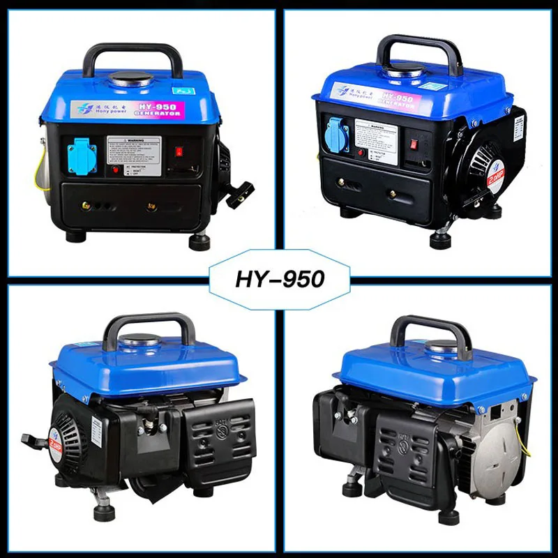 2019 Model 650W Portable Gasoline Generator Easy Carrying Silent Camping Generator Set for Home Use,Ooutdoor Picnic