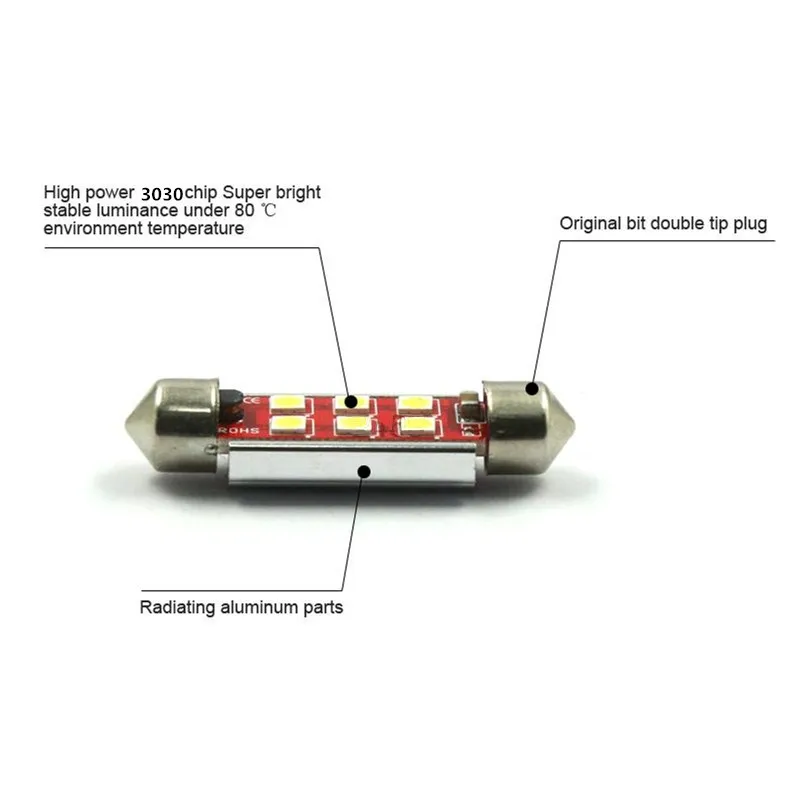 12-24v-canbus-led-festoon-3030-6SMD-41MM-car-license-plate-red-bulbs-c5w-4-leds (5)
